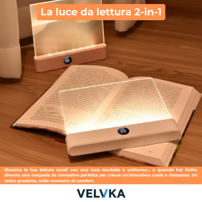 Velvka LumoPage™ – Luce LED Piatta per Lettori Notturni