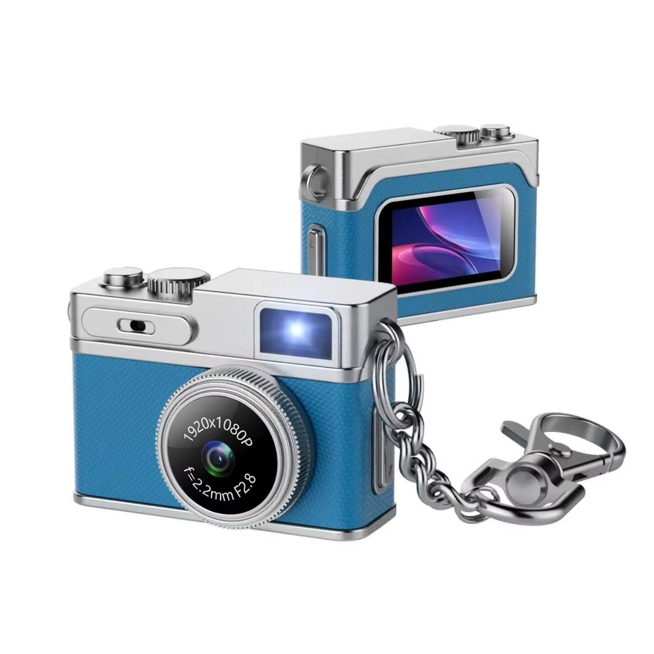 Retro Digital Camera 1080P Video Recorder LED Fill Light 0.96 Inch IPS Screen Portable Mini Digital Camera