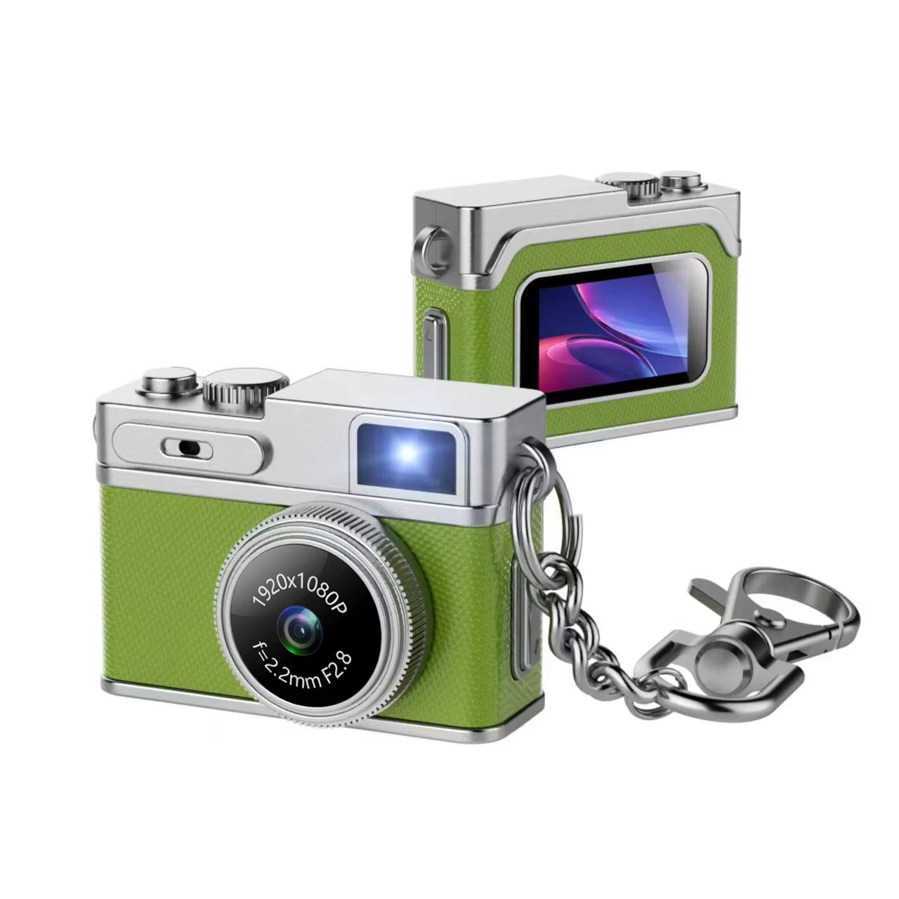 Retro Digital Camera 1080P Video Recorder LED Fill Light 0.96 Inch IPS Screen Portable Mini Digital Camera