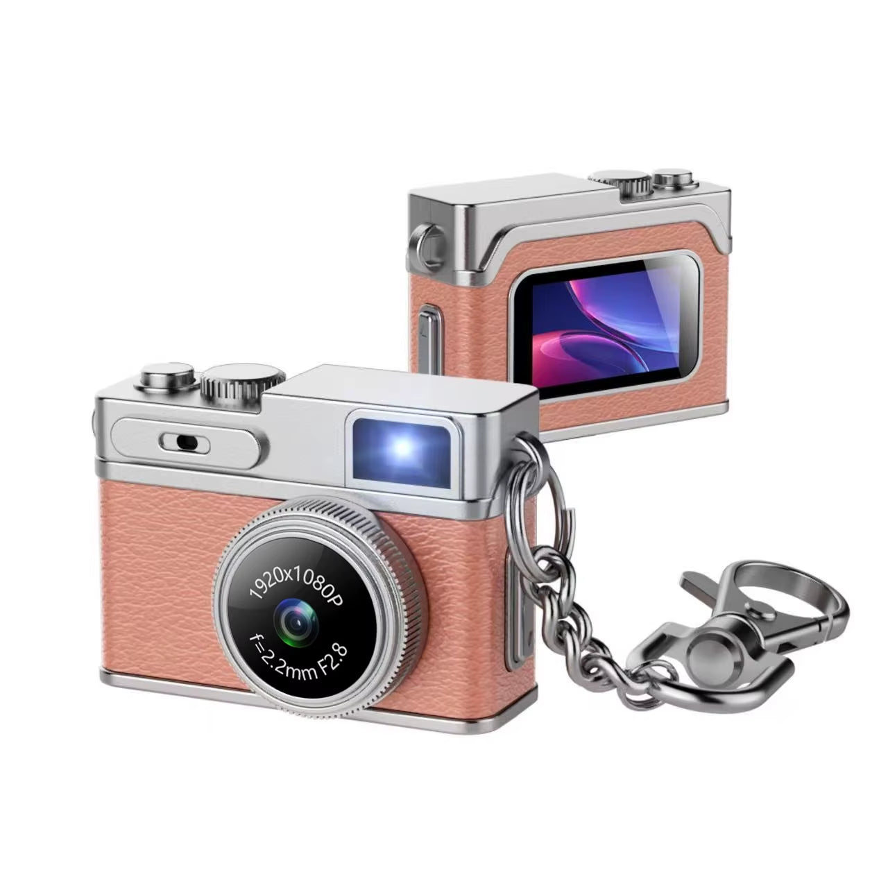 Retro Digital Camera 1080P Video Recorder LED Fill Light 0.96 Inch IPS Screen Portable Mini Digital Camera